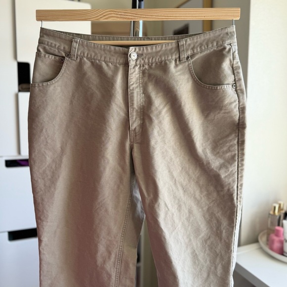 Vintage Eastern Mountain Sports Women’s Stylish Khaki Tan Pants Size 14 - Picture 3 of 5